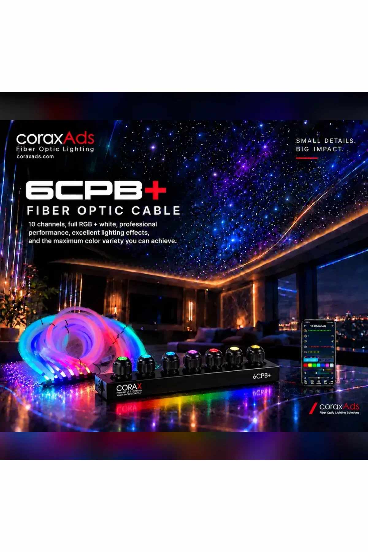 ARGB Power Pixel Light Source 6 Outputs