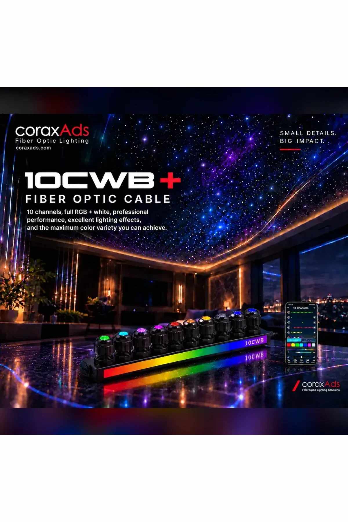 ARGB Pixel Light Source 10 Outputs