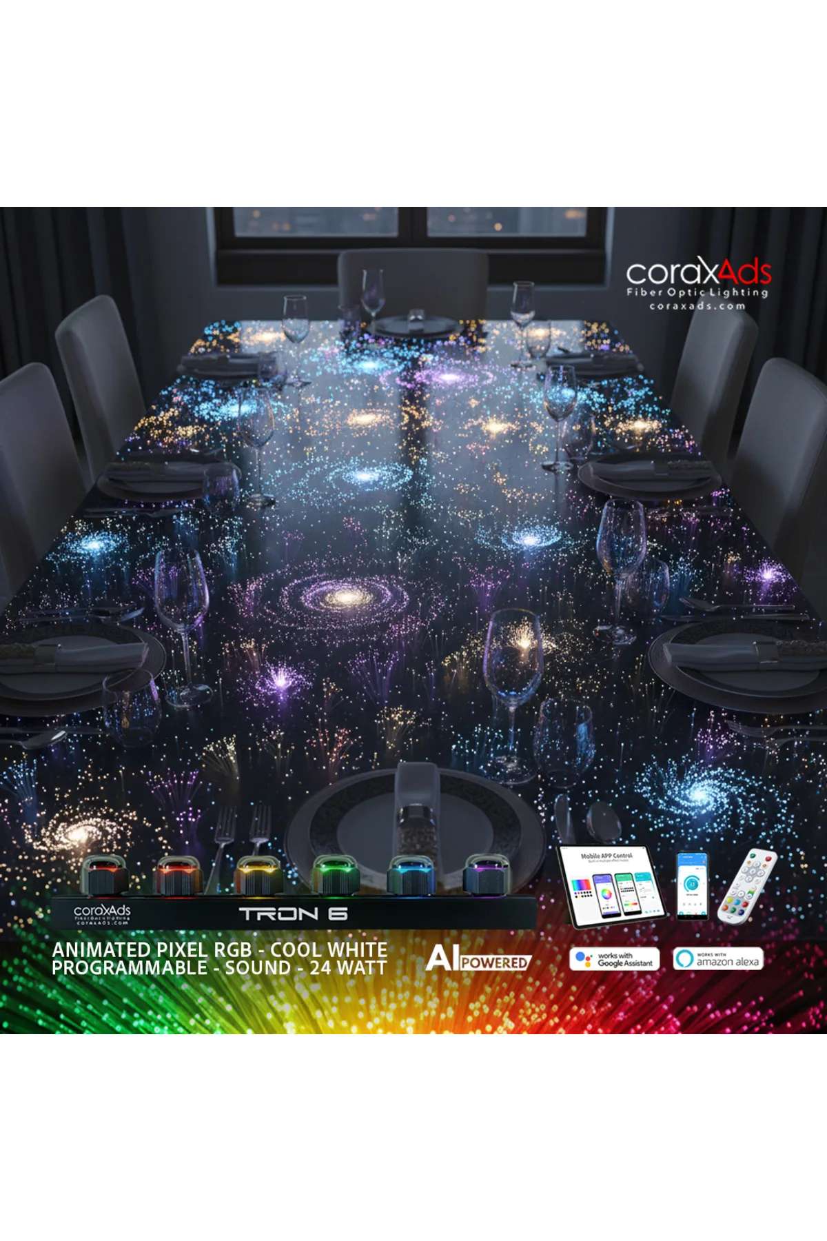 EPOKSİ AKRİLİK MOBİLYA TASARIM FİBER OPTİK AYDINLATMA YILDIZ UYGULAMA KİTİ - KAYAN YILDIZLI