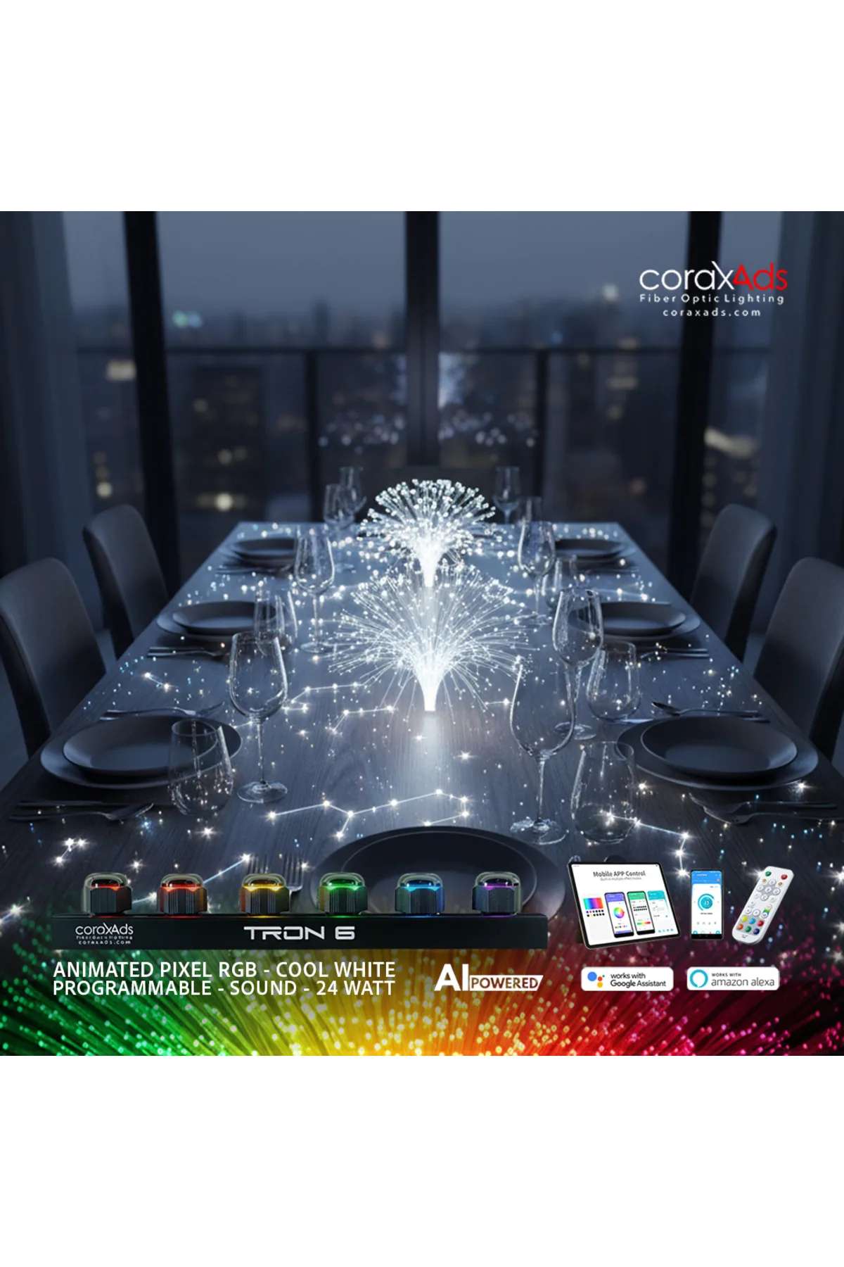 EPOKSİ AKRİLİK MOBİLYA TASARIM FİBER OPTİK AYDINLATMA YILDIZ UYGULAMA KİTİ - KAYAN YILDIZLI