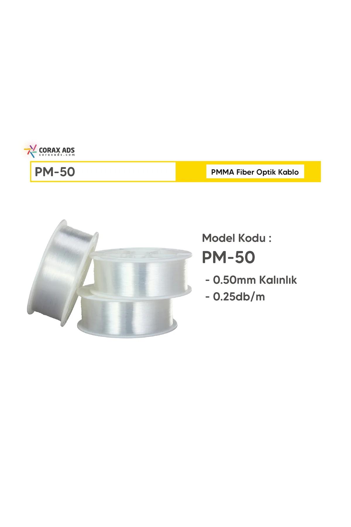 0.50mm 6000 METRE PMMA UÇTAN IŞIMA FİBER OPTİK AYDINLATMA KABLOSU