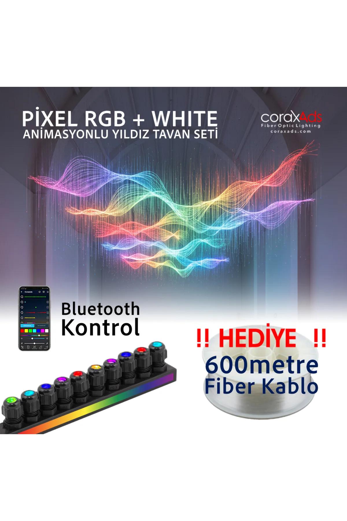 Animasyonlu Yıldız Tavan Uygulama Seti, Fiber Optik Aydınlatma Kurulum Kiti