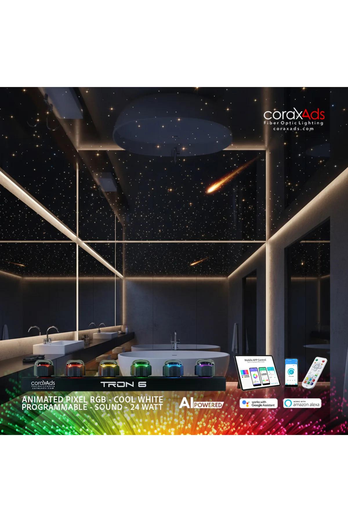 BANYO AMBİYANS AYDINLATMA YILDIZ TAVAN UYGULAMA SETİ - KAYAN YILDIZLI