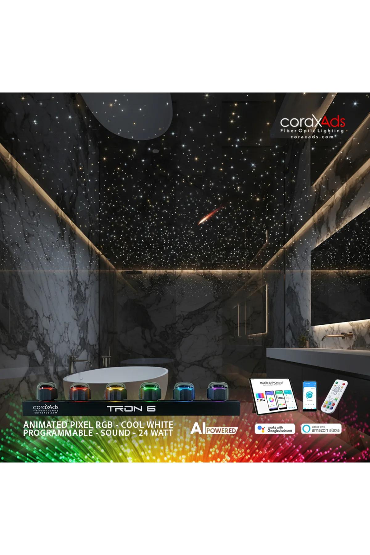 BANYO AMBİYANS AYDINLATMA YILDIZ TAVAN UYGULAMA SETİ - KAYAN YILDIZLI