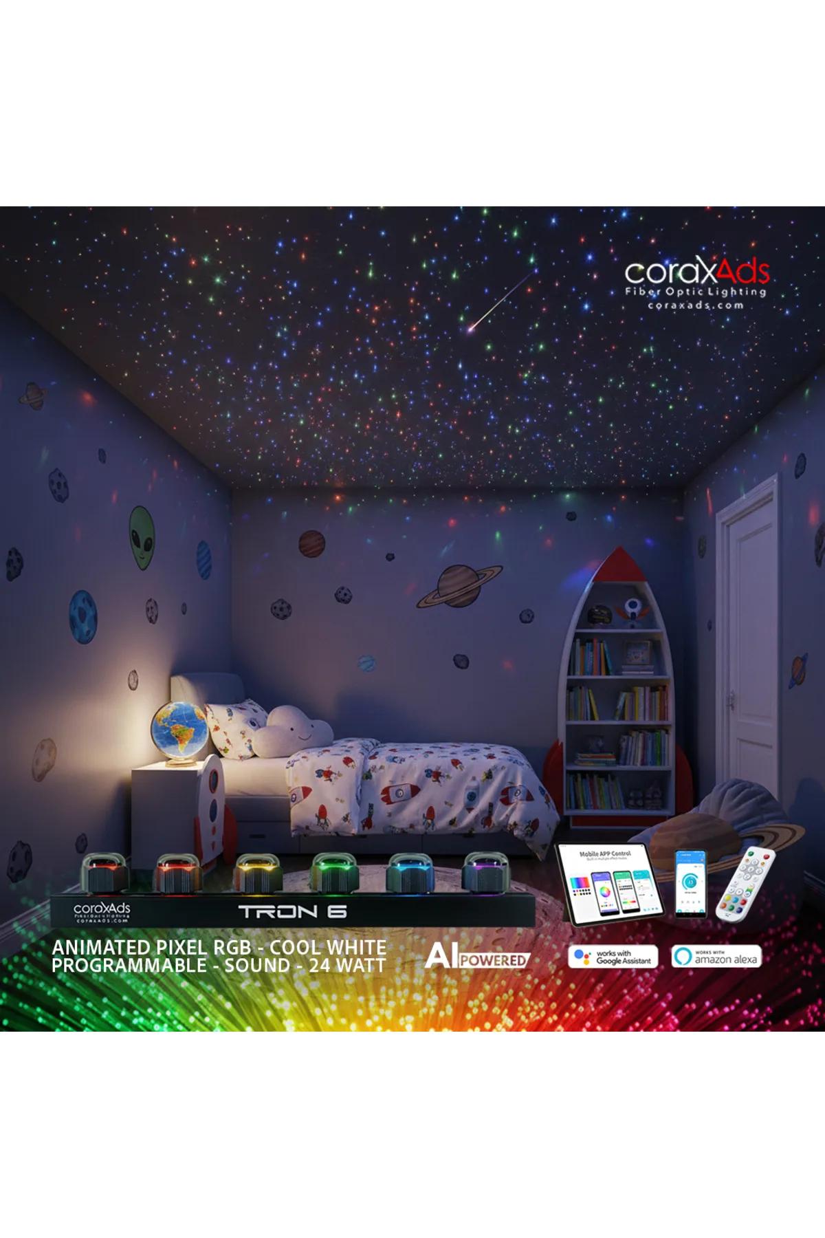 ÇOCUK ODASI YILDIZ TAVAN FİBER OPTİK AYDINLATMA SETİ - MİNİ