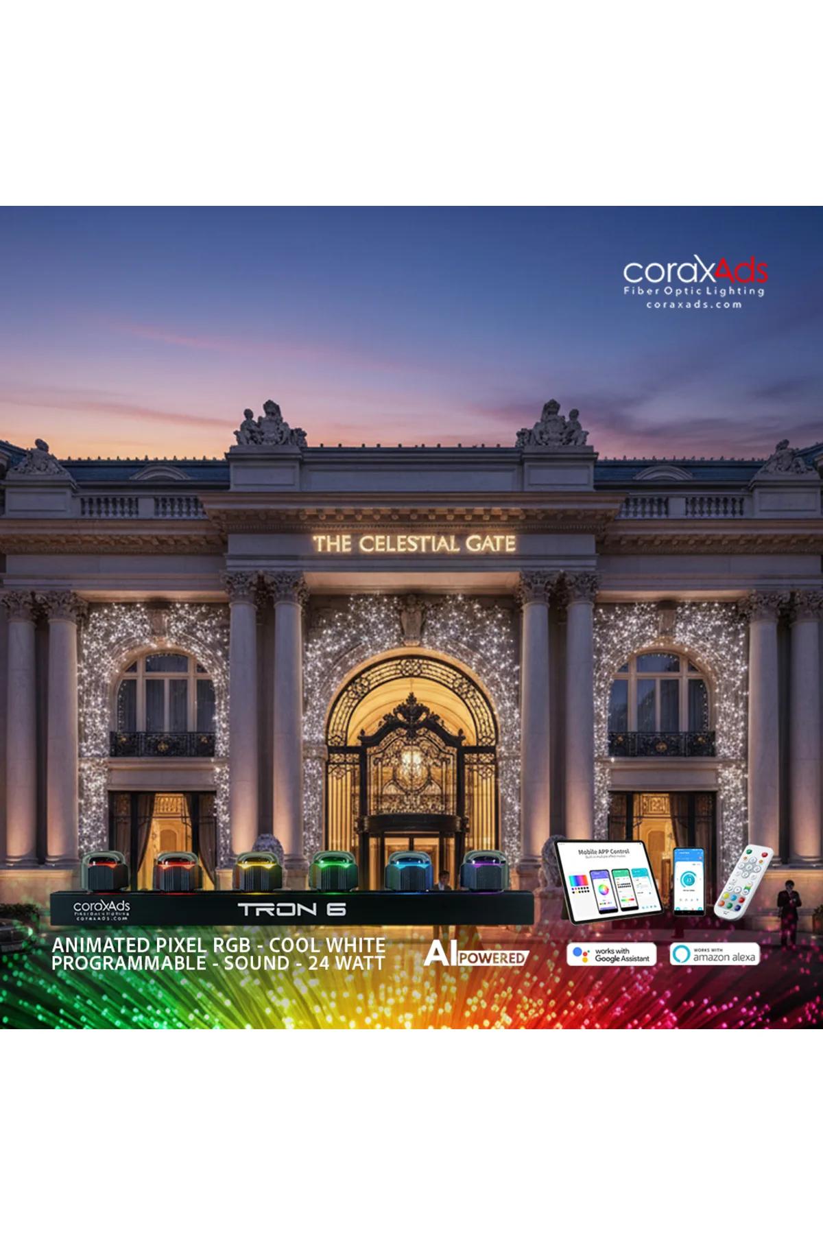 DIŞ MEKAN AMBİYAS FİBER OPTİK AYDINLATMA IP67 YILDIZ KİTİ - MİNİ