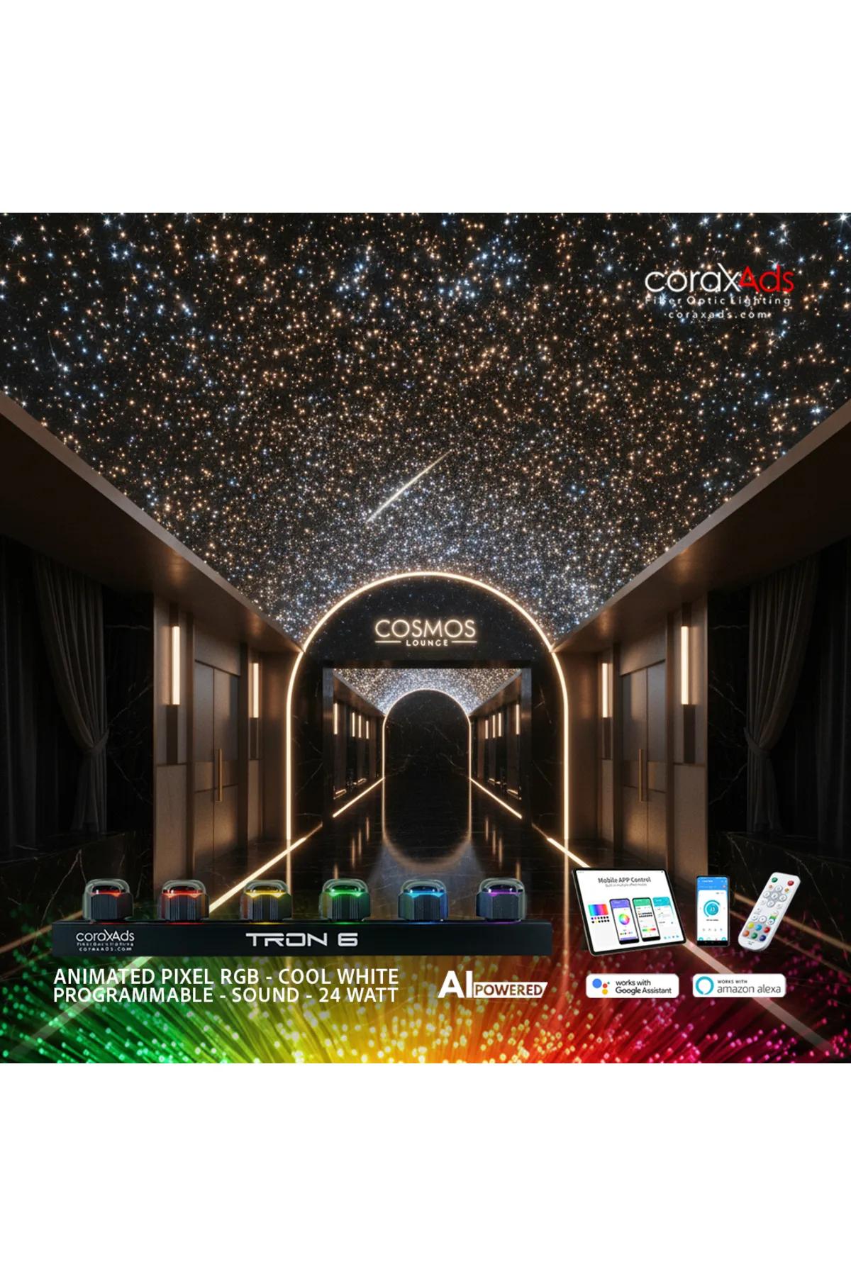 DIŞ MEKAN AMBİYAS FİBER OPTİK AYDINLATMA IP67 YILDIZ KİTİ - MİNİ