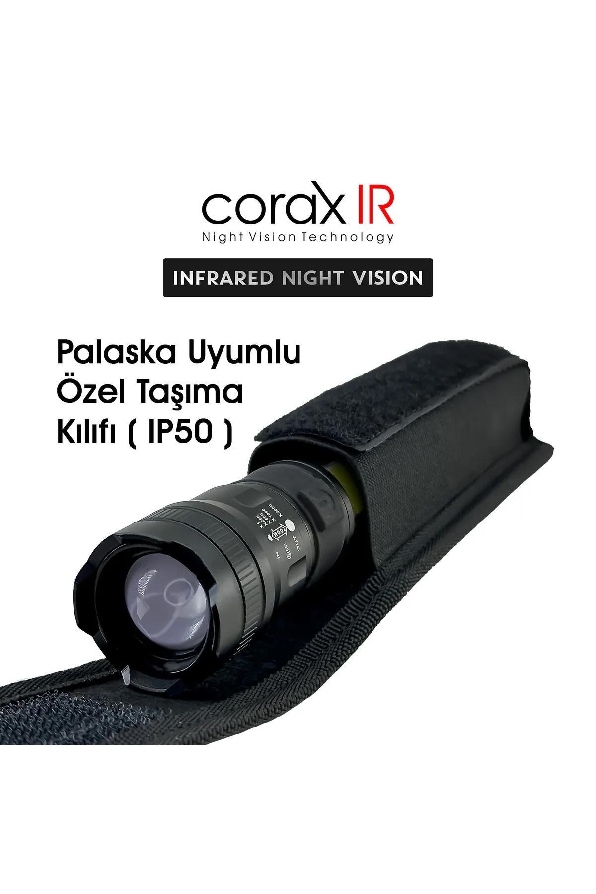 GECE GÖRÜŞ EL FENERİ CR251 INFRARED AYDINLATMA 3W ZOOM 850NM 500MT MENZİLLİ IR EL FENERİ IR LED Lİ