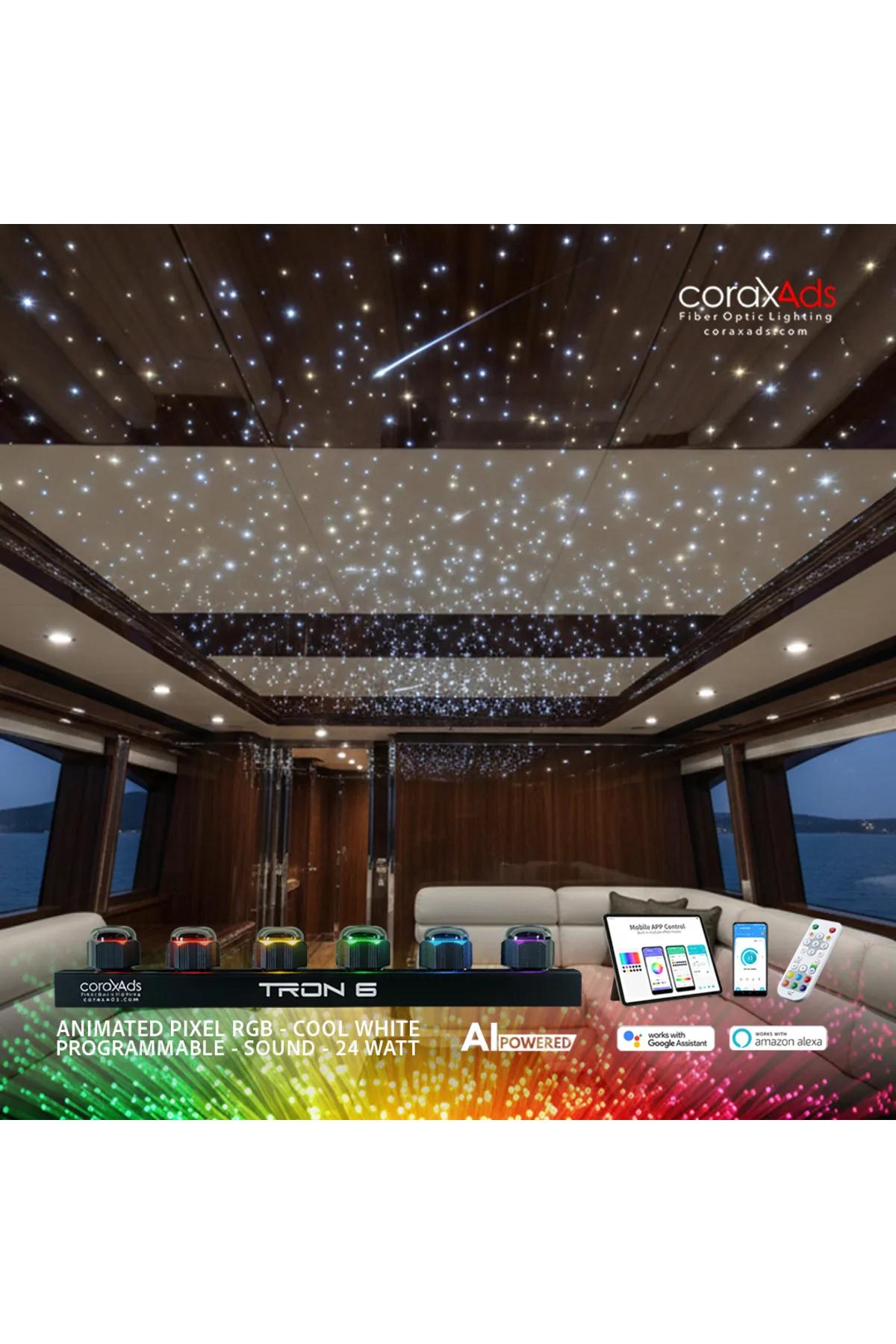 KARAVAN AMBİYANS AYDINLATMA FİBER OPTİK YILDIZ TAVAN KİTİ