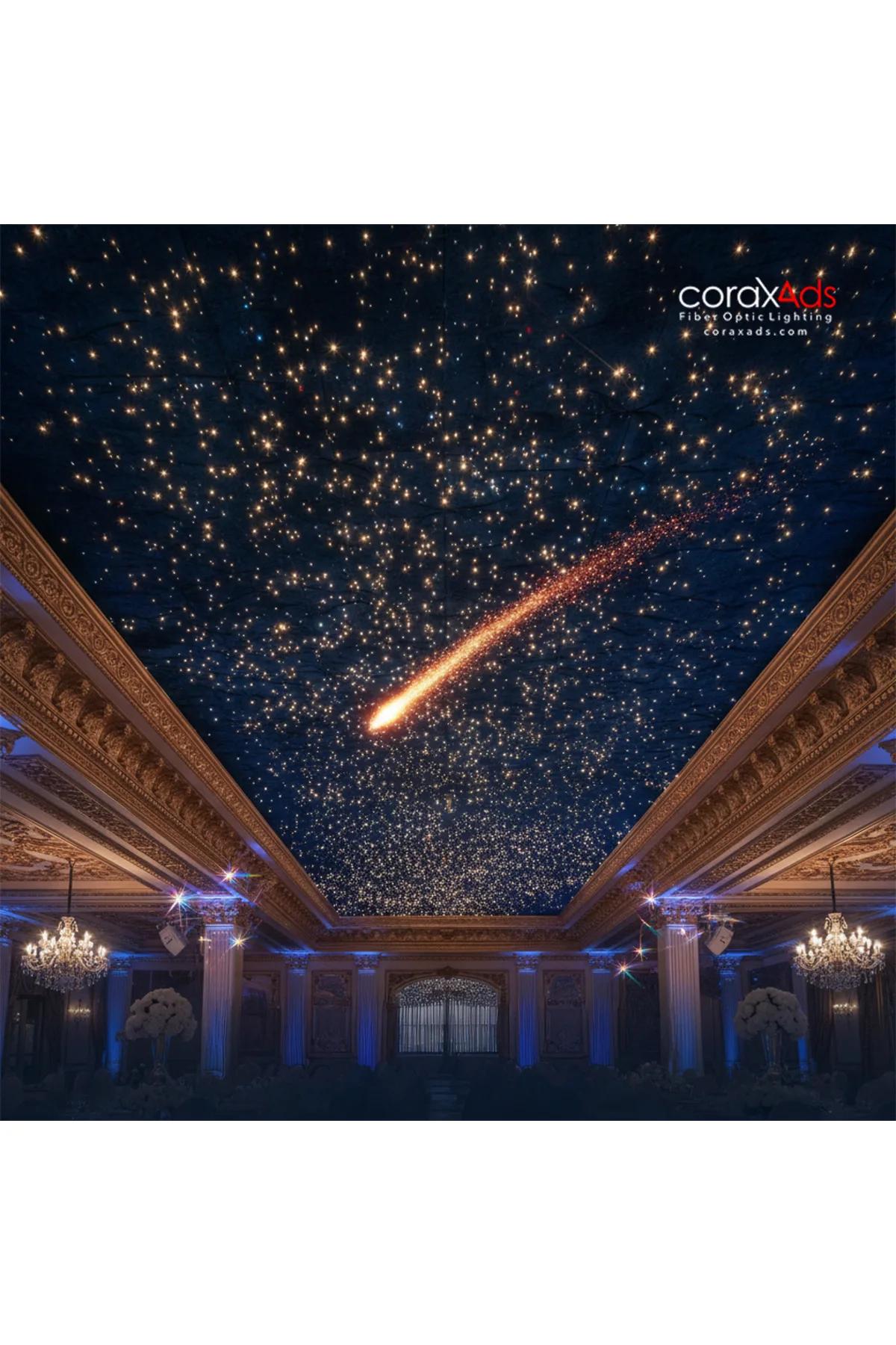 Meteor Efekt Pixel Işık Kaynağı 10 Çıkış farklı açı - fiber optik