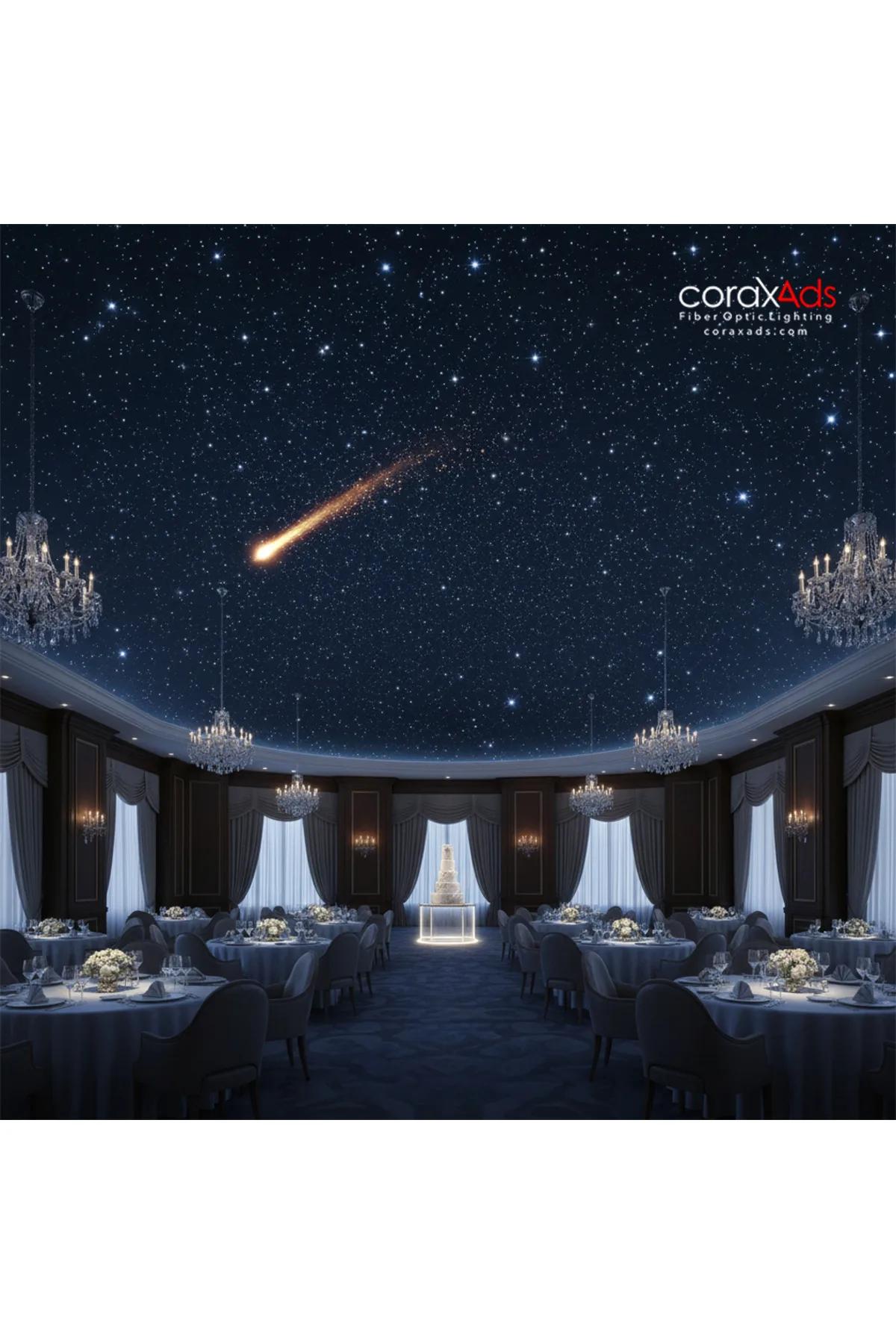 Meteor Efekt Pixel Işık Kaynağı 10 Çıkış farklı açı - fiber optik