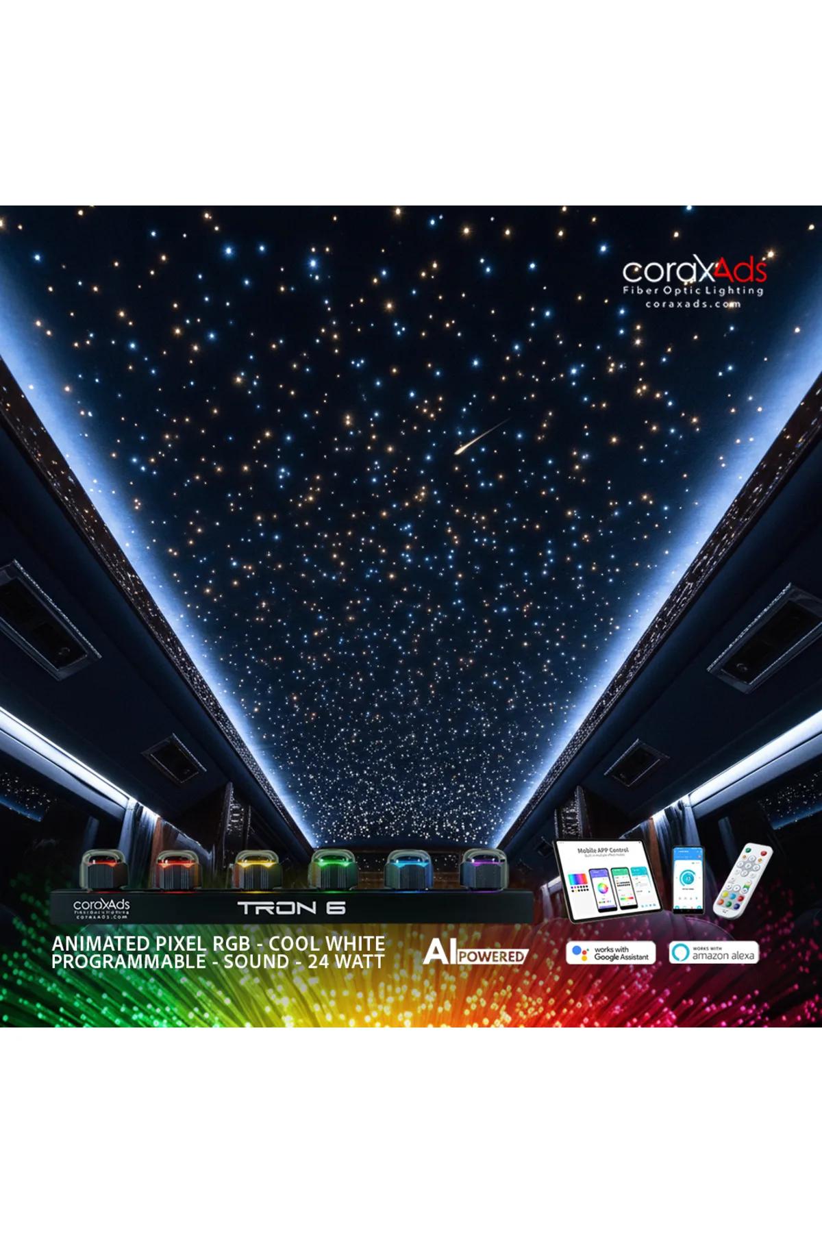 VIP YILDIZ TAVAN FİBER OPTİK STARLIGHT MİNİBÜS KAYAN YILDIZLI SET - EKO