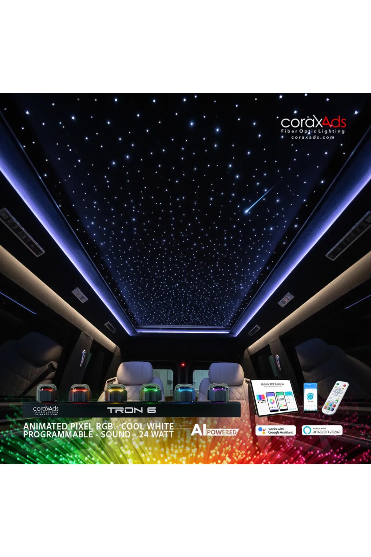 VIP YILDIZ TAVAN FİBER OPTİK STARLIGHT MİNİBÜS KAYAN YILDIZLI SET - KAYAN YILDIZLI