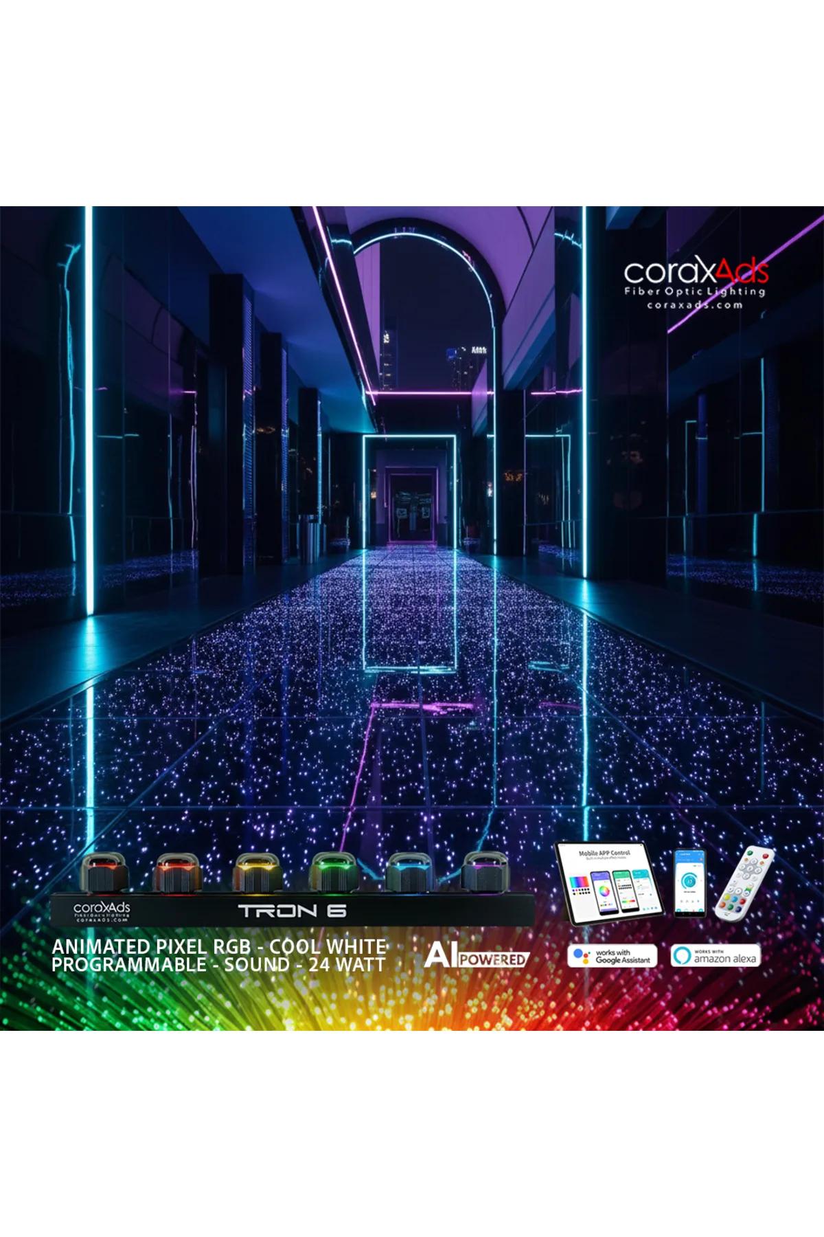 ZEMİN AYDINLATMA FİBER OPTİK YILDIZ AMBİYANS SETİ - KAYAN YILDIZLI