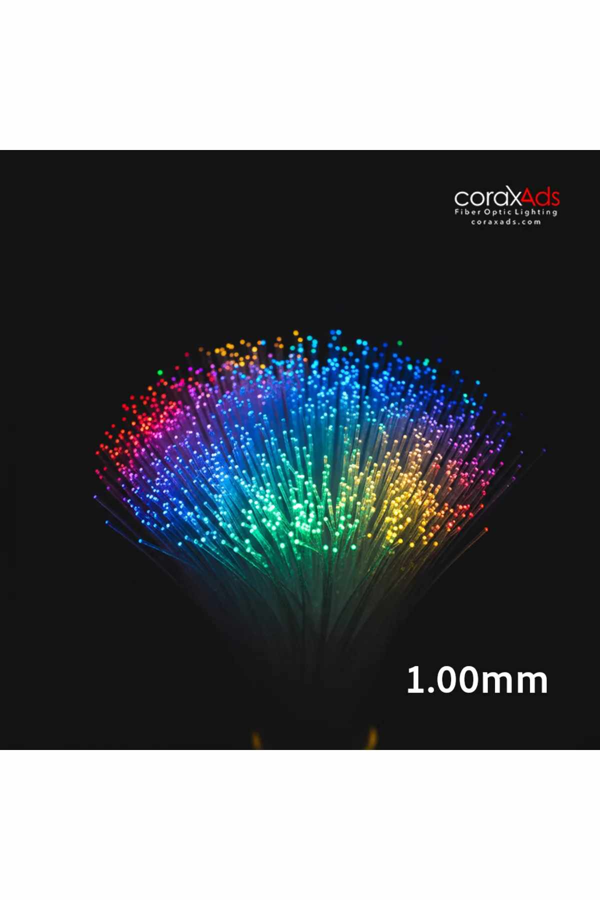 1.0mm 1.500 METER PMMA ENDRAITED FIBEROPTISK LJUSKABEL