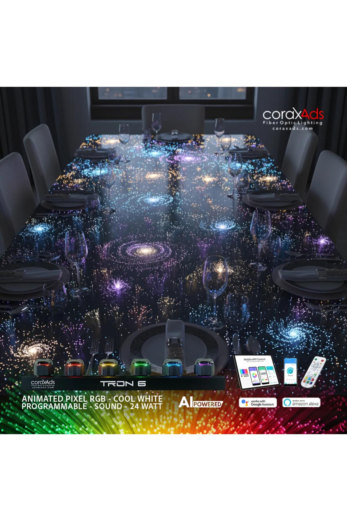 EPOKSİ AKRİLİK MOBİLYA TASARIM FİBER OPTİK AYDINLATMA YILDIZ UYGULAMA KİTİ - KAYAN YILDIZLI