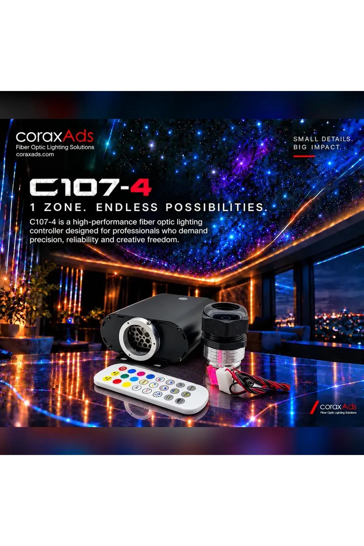 YILDIZ TAVAN MODÜLÜ TEK ÇIKIŞ RGB+W + TWINKLE C107-4 PROFESYONEL