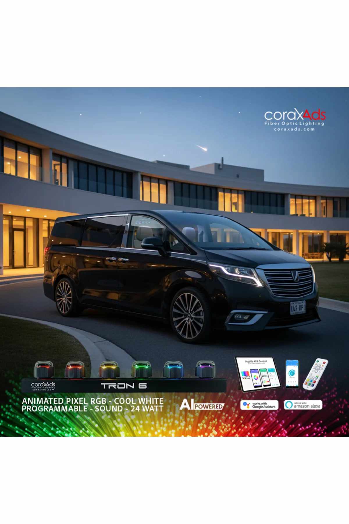 VIP YILDIZ TAVAN FİBER OPTİK STARLIGHT MİNİBÜS KAYAN YILDIZLI SET - KAYAN YILDIZLI