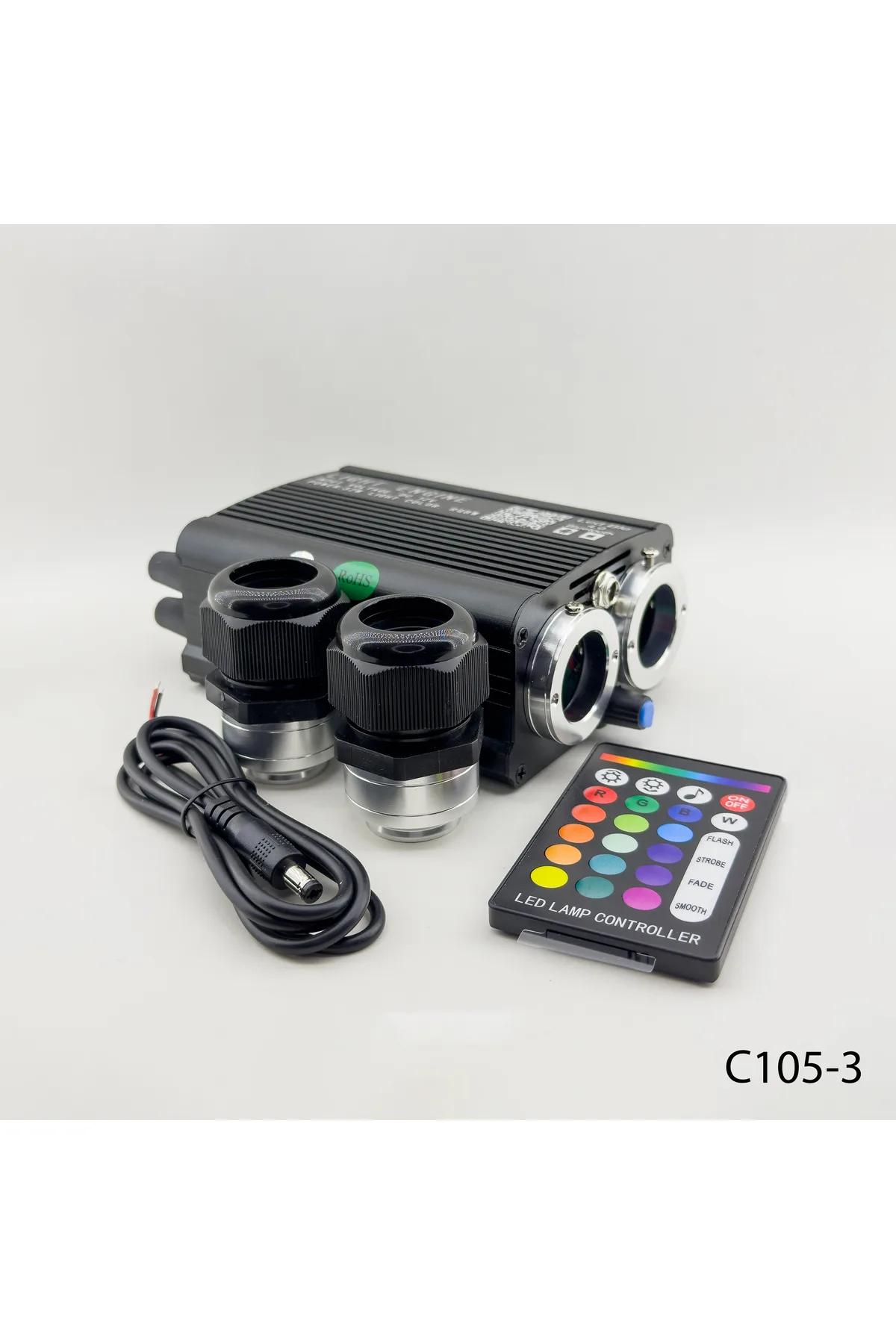 YILDIZ TAVAN MODÜLÜ ÇİFT ÇIKIŞ RGB+W + KAYAN YILDIZLI C105-3