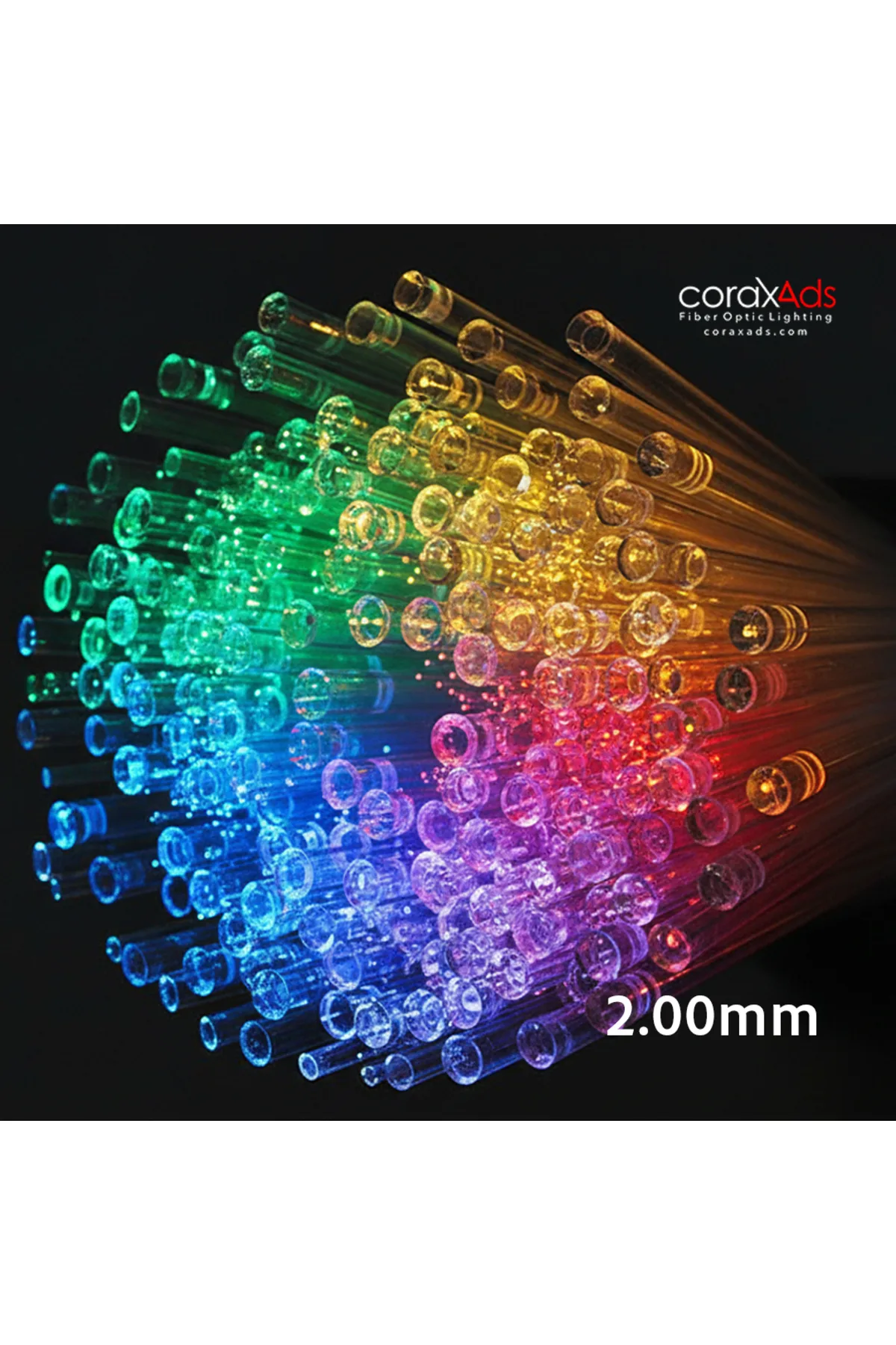 yıldız tavan kaç metrekare kablo gerekir - 2.0mm 350 METRE PMMA UÇTAN IŞIMA FİBER OPTİK AYDINLATMA KABLOSU - 2.00mm Fiber Optik Kablolar