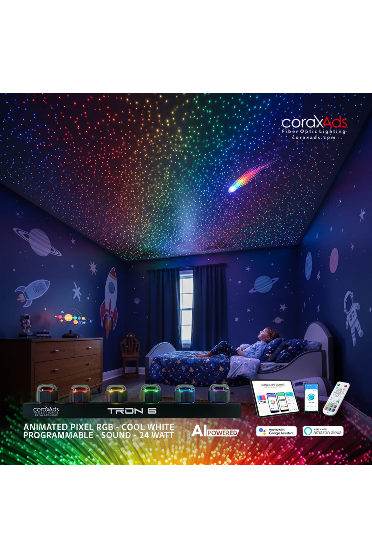 Yıldız Tavan Fiber Optik Set Mini | CoraxAds Fiber Optik