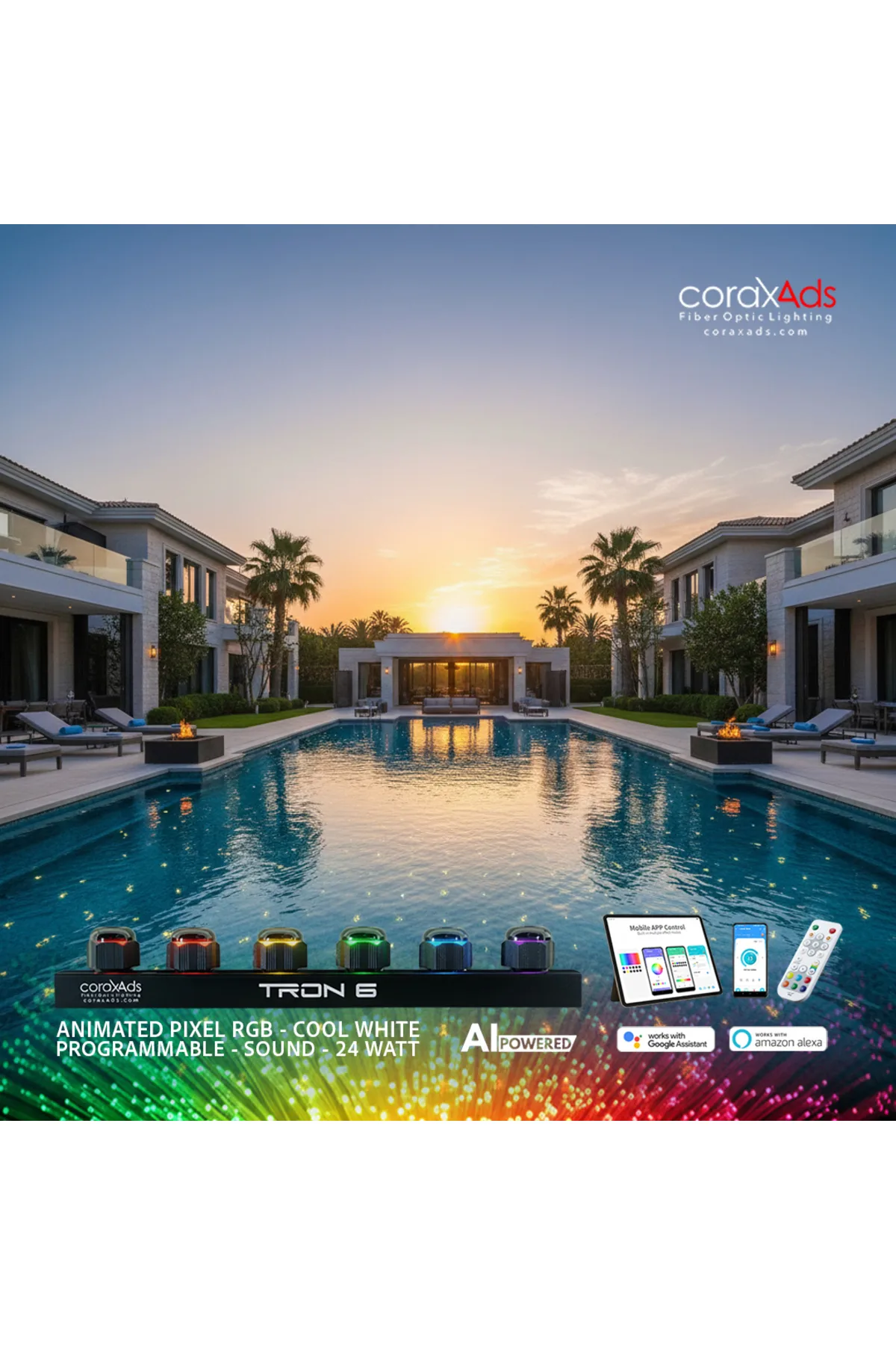 fiber optik havuz aydınlatma - HAVUZ AYDINLATMA FİBER OPTİK YILDIZ, HAVUZ AMBİYANS AYDINLATMA KİTİ - Hazır Ürün Setleri